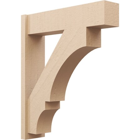 Ekena Millwork 8-in W x 32-in D x 38-in H Balboa Block Rough Cedar Woodgrain TimberThane Outlooker, Primed Tan OUTUR080X32X38BOA44RCPR